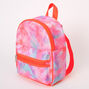 Mesh Neon Tie Dye Small Backpack - Coral,