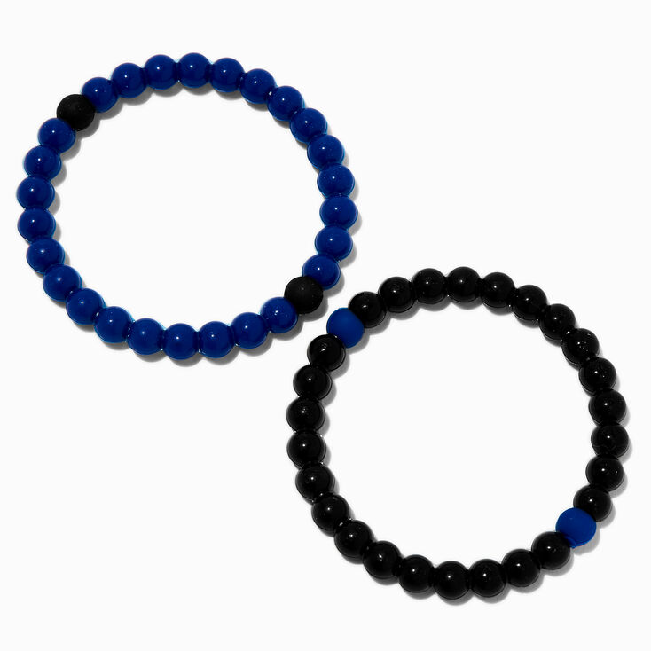 Black &amp; Blue Fortune Bracelets - 2 Pack,