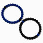 Black &amp; Blue Fortune Bracelets - 2 Pack,