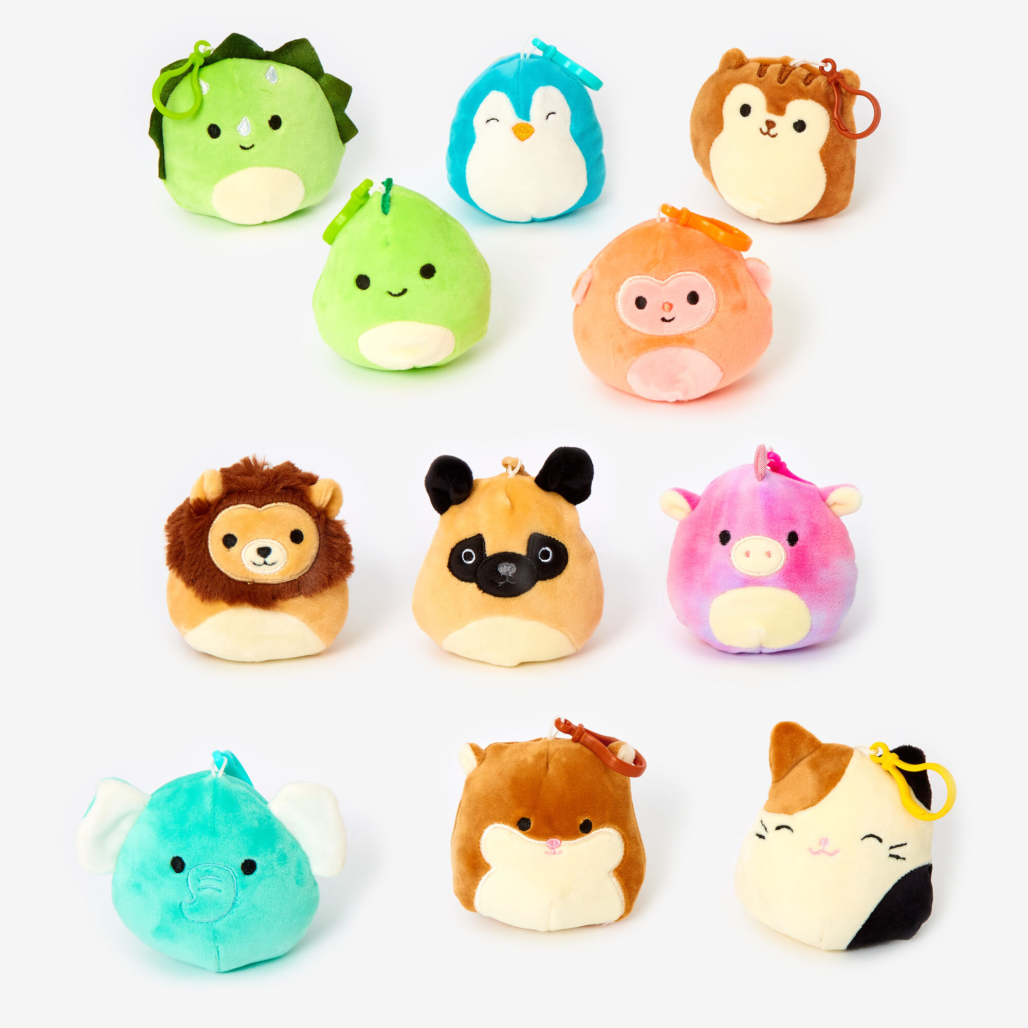 FREE POST ! Squishmallow Bag Clip On 3.5” Keyring Choose Your Own BNWT 
