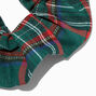 Medium Green Plaid Hair Scrunchie,