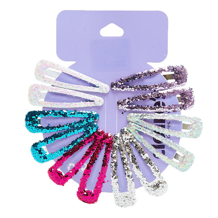 Glitter Princess Snap Hair Clips,