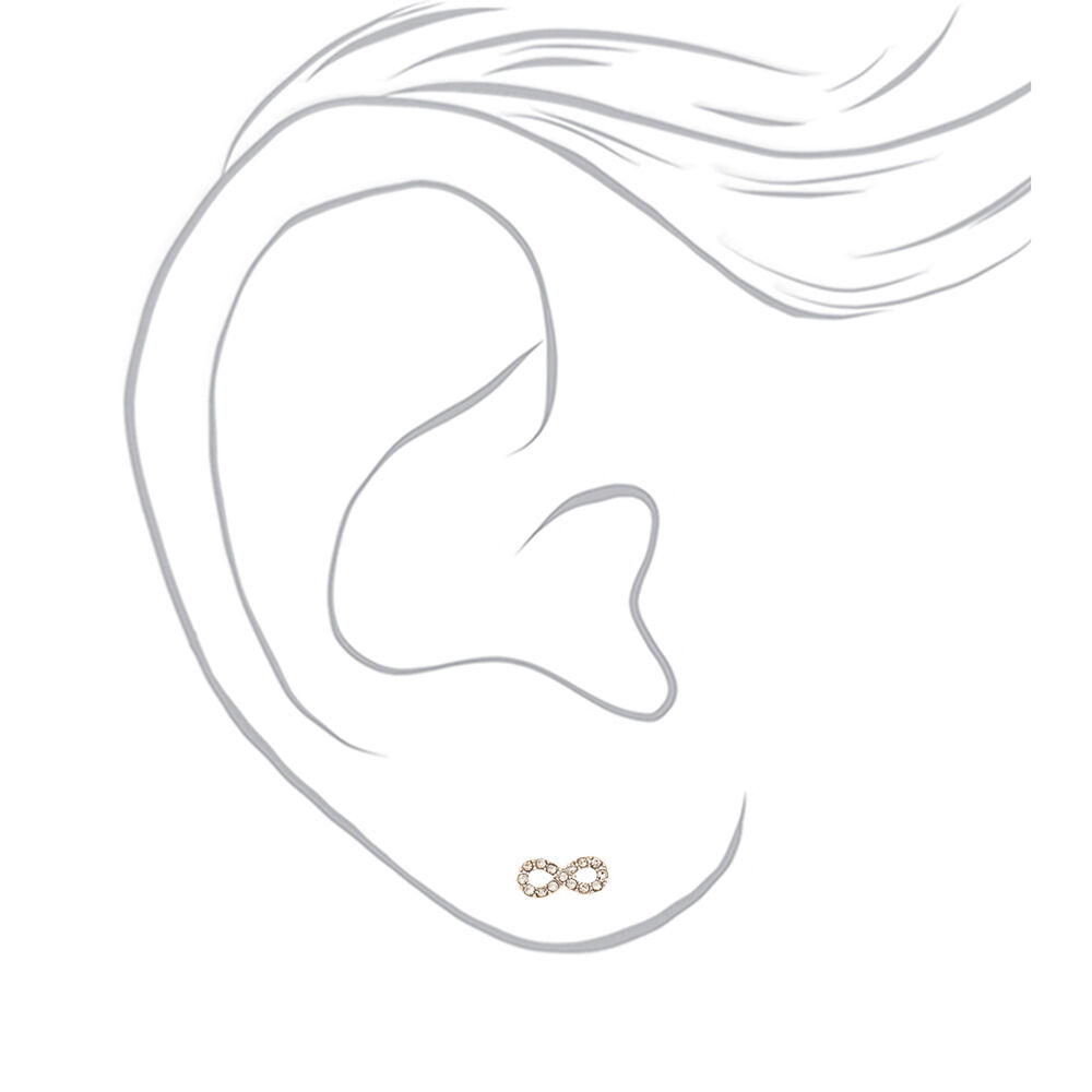 Silver Rhinestone Infinity Jewellery Set  - 2 Pack,