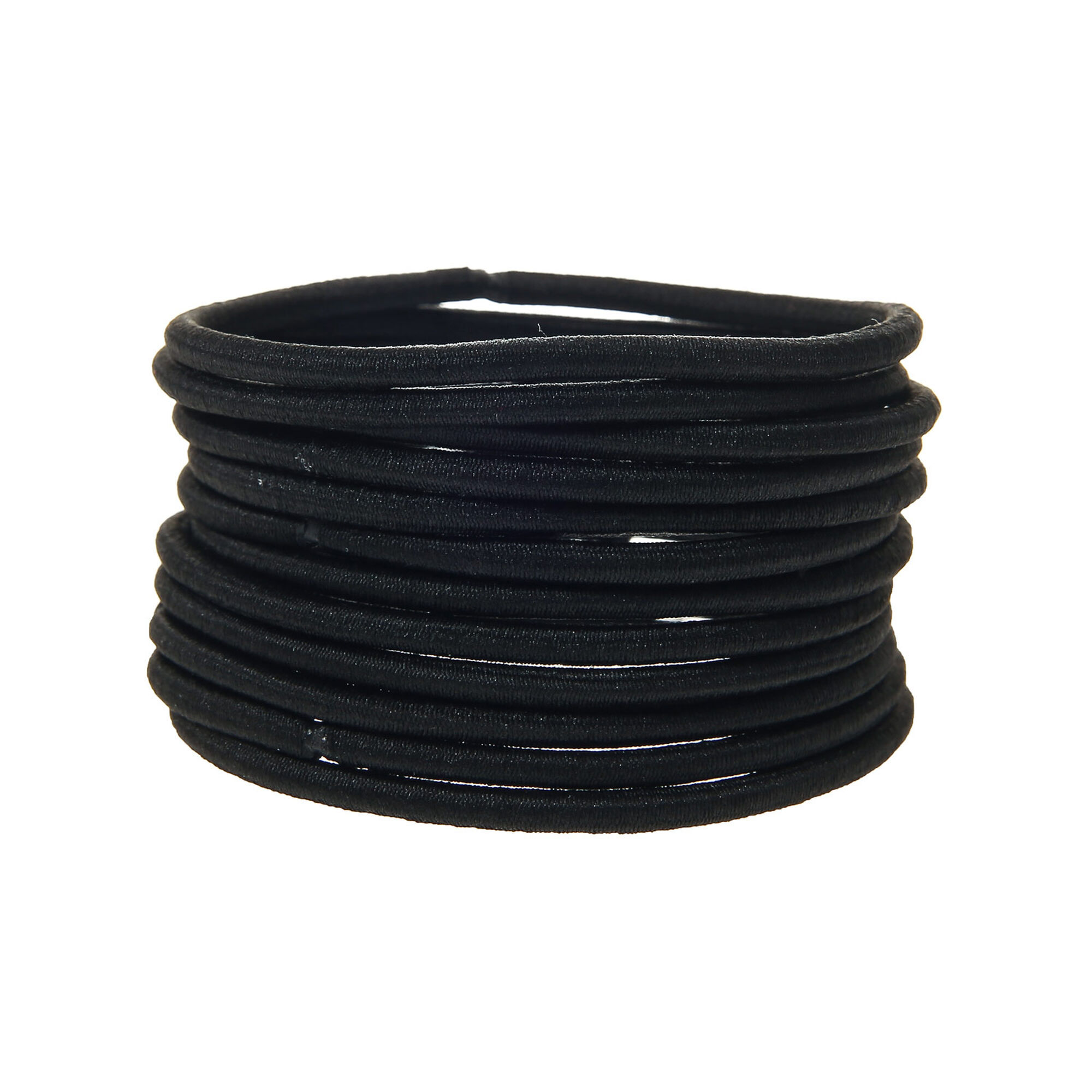 Claire's Grands élastiques noirs (lot de 12)