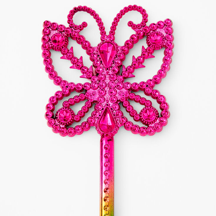 Claire&#39;s Club Neon Rainbow Butterfly Wand,