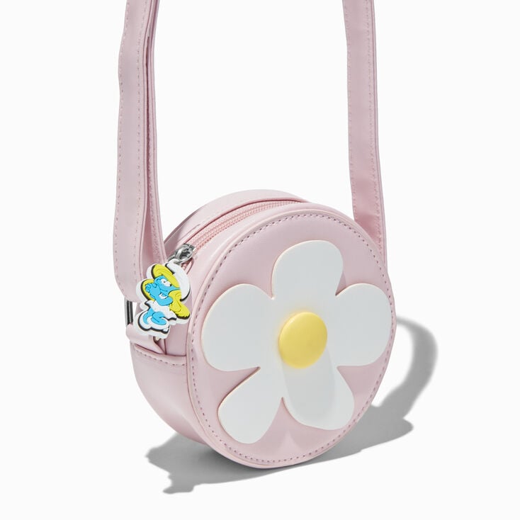 The Smurfs&trade; Claire&#39;s Exclusive Smurfette Pink Crossbody Bag,