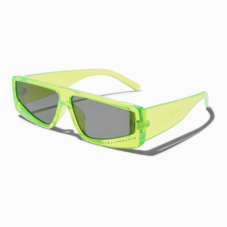 Neon Green Racer Sunglasses,