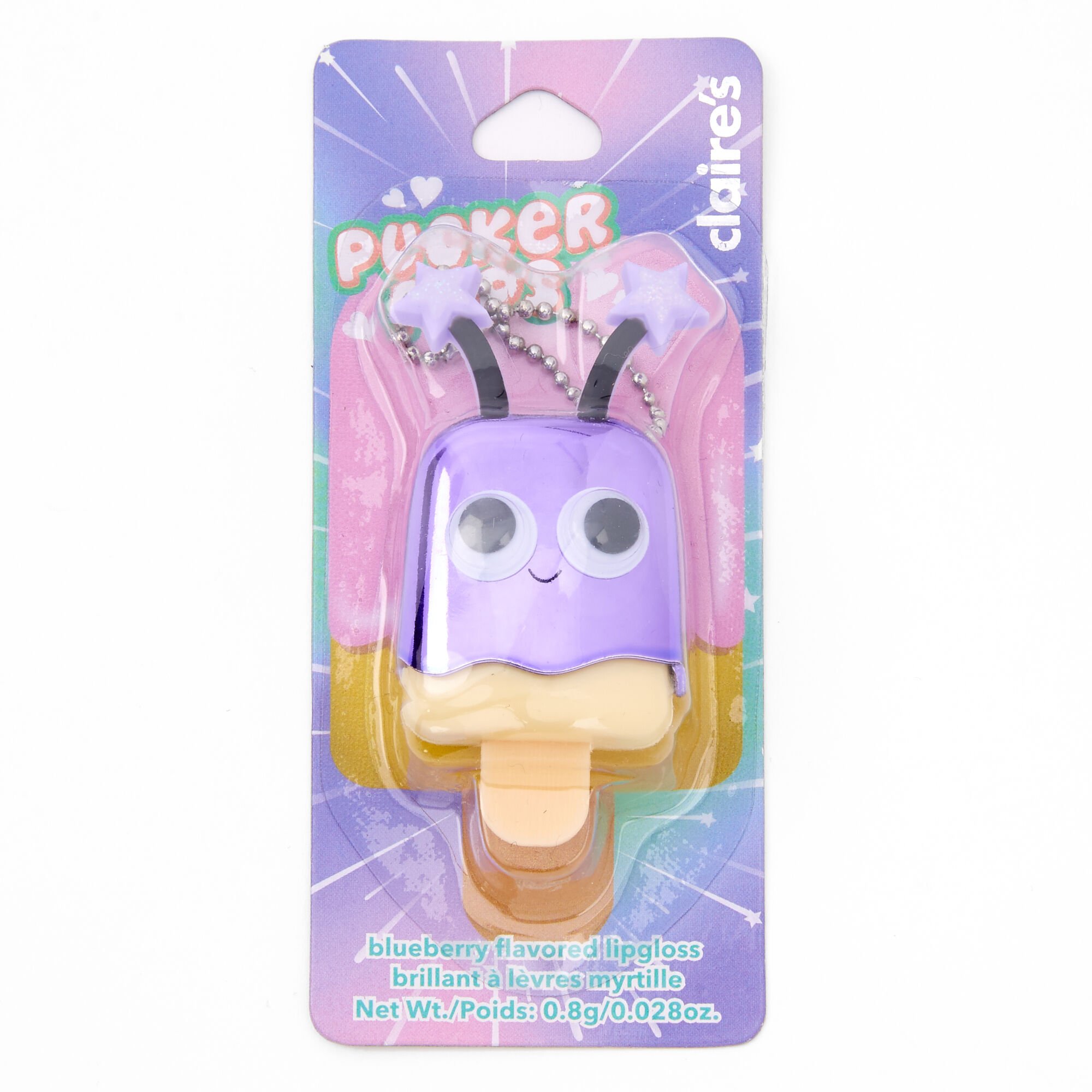 Pucker Pops® Purple Deely Bopper Lip Gloss - Blueberry,