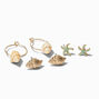 Seashell Earring Stackables Set - 3 Pack,