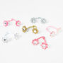 Claire&#39;s Club Multicolored Flower Hair Ties - 6 Pack,