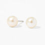 14kt White Gold 5mm Pearl Studs Ear Piercing Kit with Ear Care Solution,