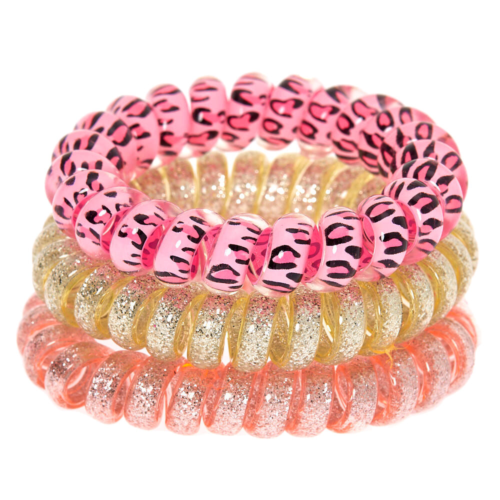 Claire's Club Cat Spiral Hair Bobbles - 3 Pack,