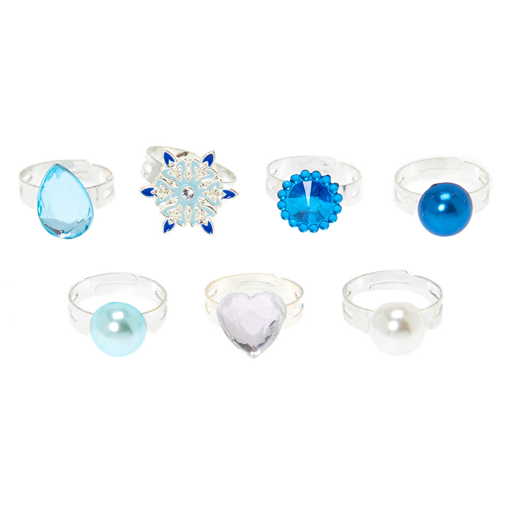 Claire's Club Snowflake Rings - 7 Pack,