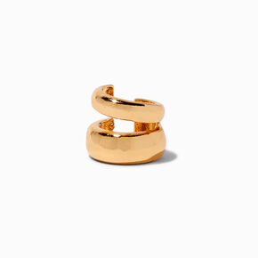 Gold-tone Double Thick Ear Cuff,
