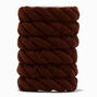Brown Swizzle Hair Ties - 6 Pack ,