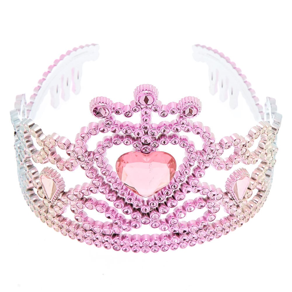 New Pink Tiara Headband Plastic For Kids 