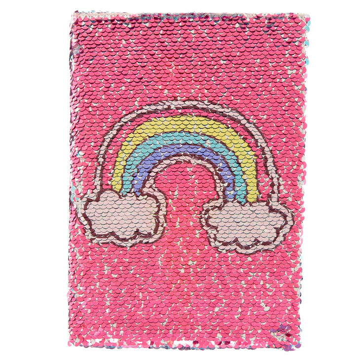 Rainbow Ice Cream Cone Reversible Sequin Diary,