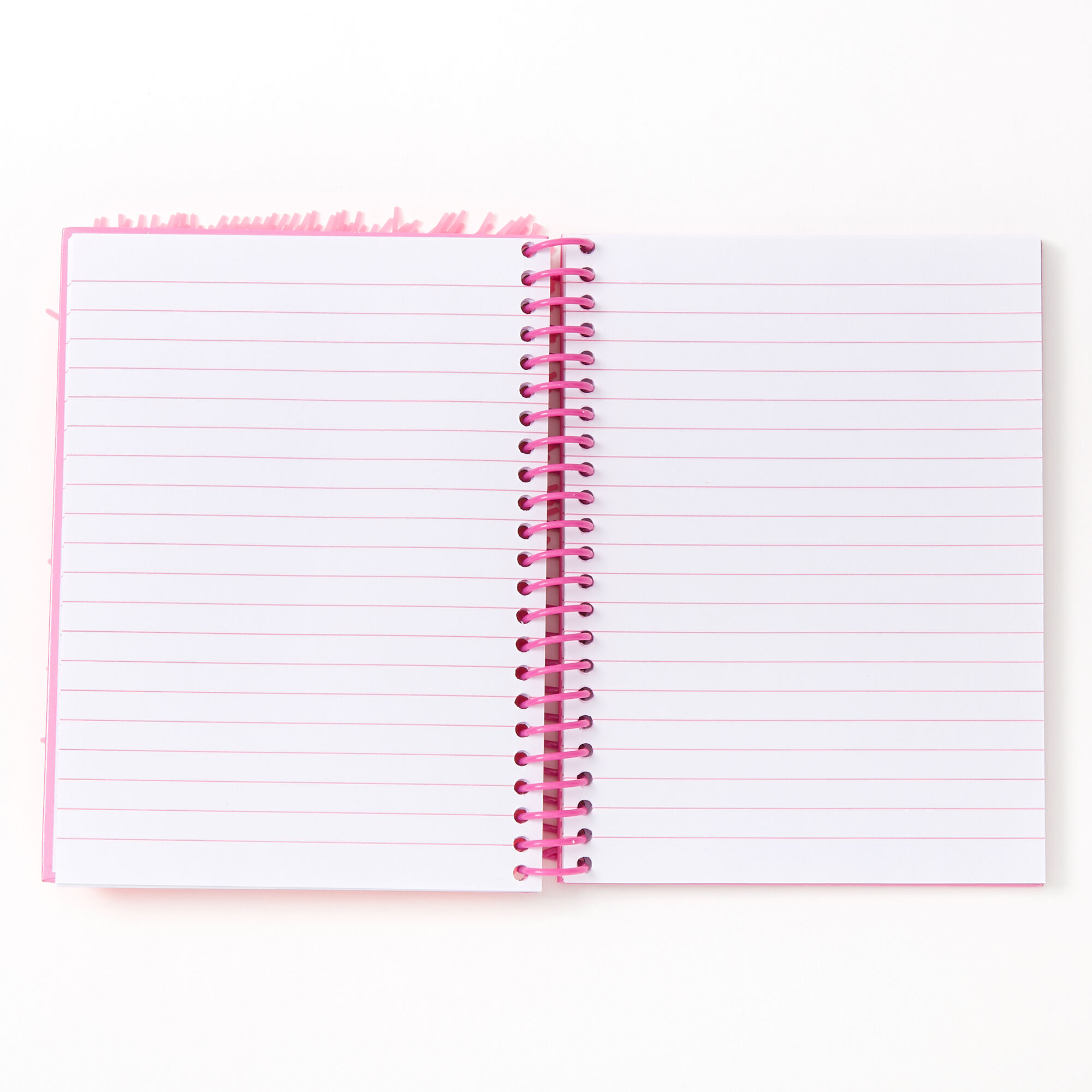 Silicone Fur Star Notebook - Pink,