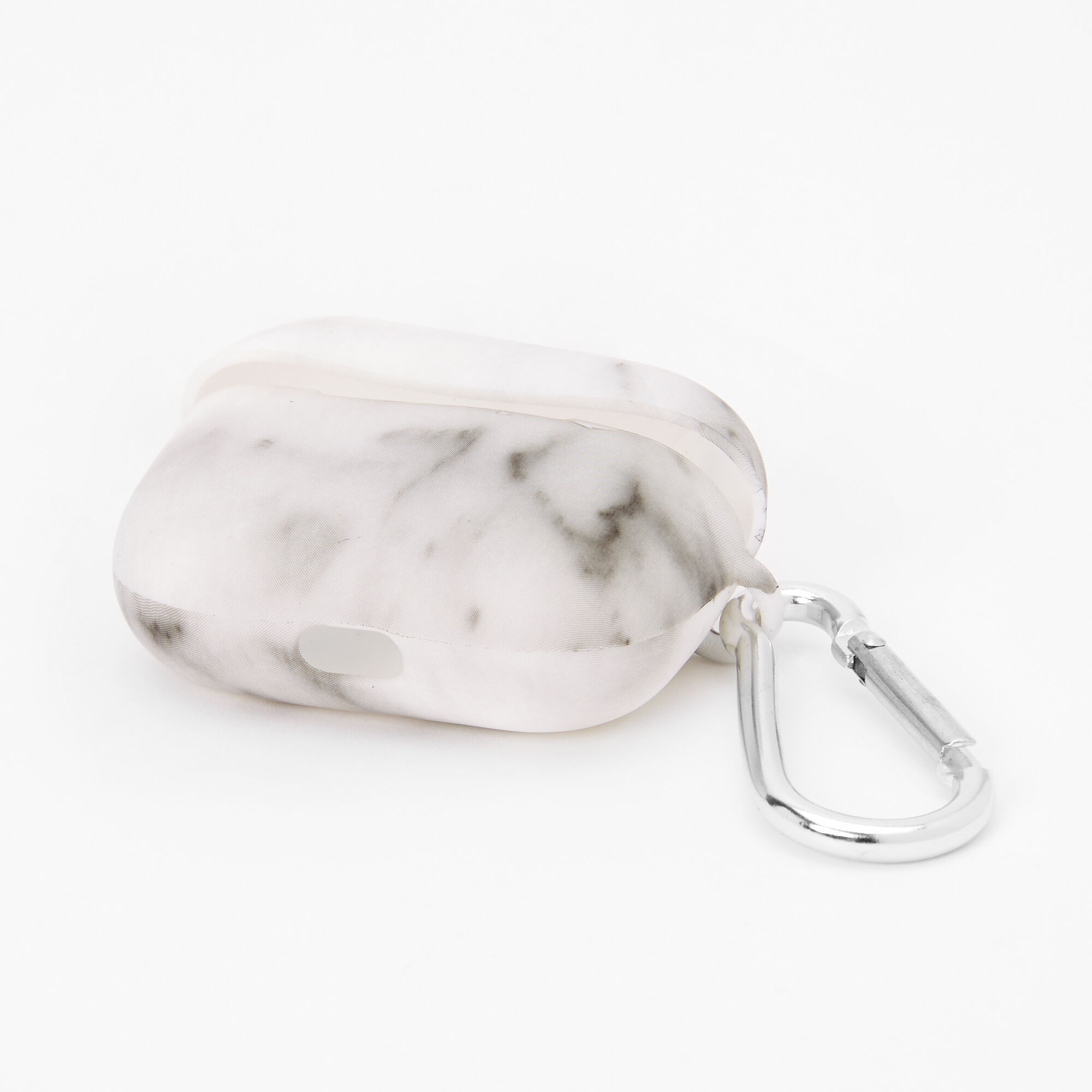 Étui pour écouteurs en silicone blanc effet marbré - Compatible avec les AirPods Pro® de Apple,