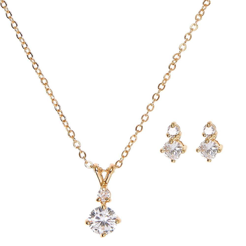 gold cubic zirconia pendants