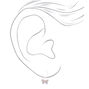 Sterling Silver Pastel Butterfly Drop Earrings,