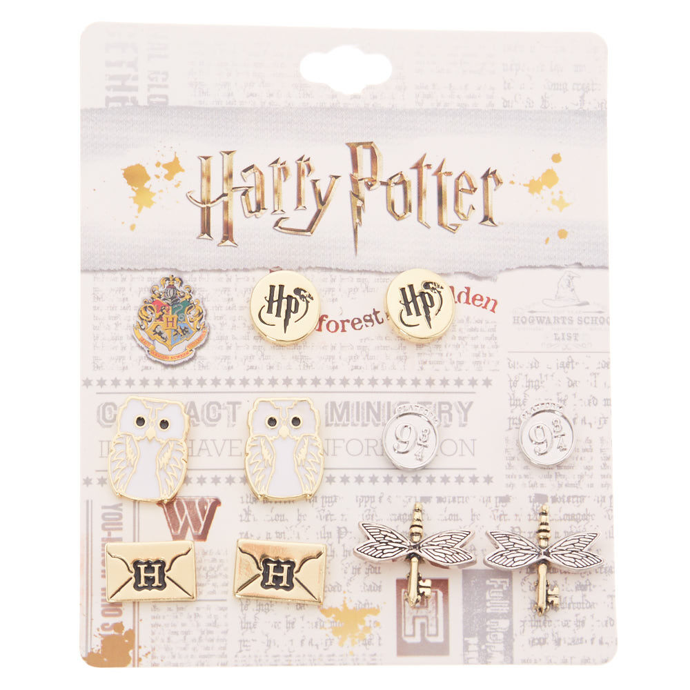 Harry Potter Assorted Stud Earring Set 5 Pack