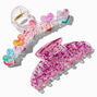 Rainbow Heart Glitter Hair Claws - 2 Pack,