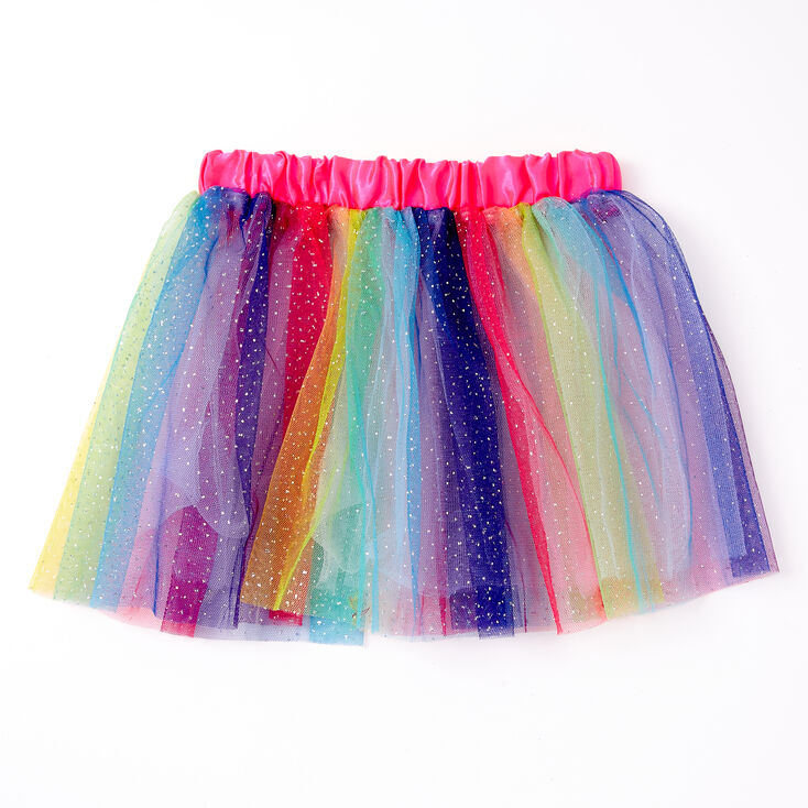 Claire&#39;s Club Rainbow Glitter Tutu,