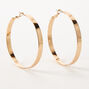 Gold 40MM Thick Hoop Earrings,