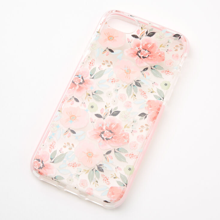 Coral Floral Protective Phone Case - Fits iPhone&reg; 6/7/8/SE,