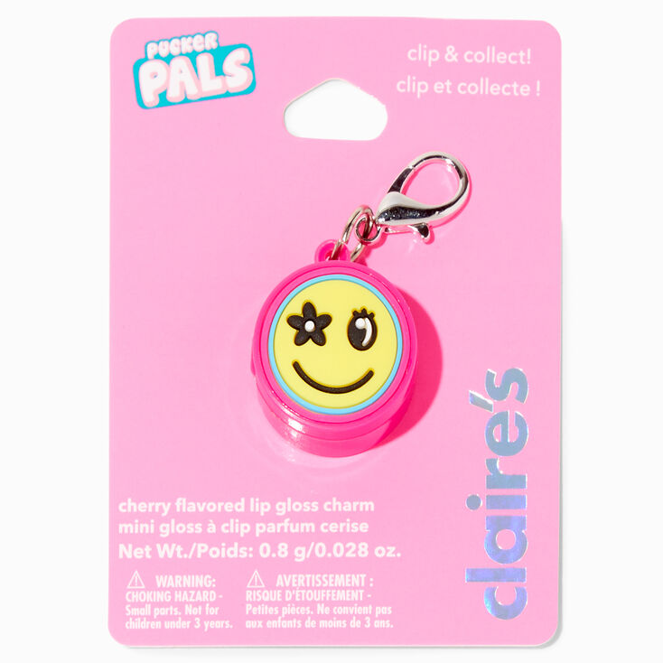 Pucker Pals Daisy Happy Face Lip Gloss Charm,