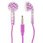 Purple Chevron Earphones,