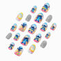 Disney Stitch Claire&#39;s Exclusive Summer Press On Faux Nail Set - 20 Pack,