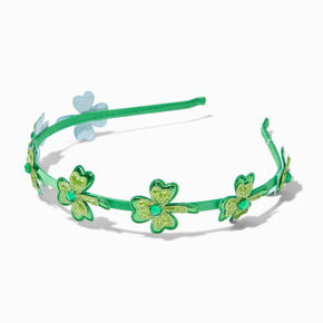 St. Patrick&#39;s Day Gemstone Shamrocks Headband,