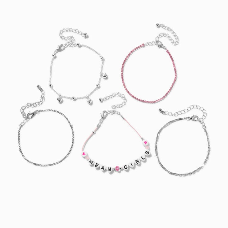 Mean Girls&trade; x Claire&#39;s Silver-tone Bracelet Set - 5 Pack,