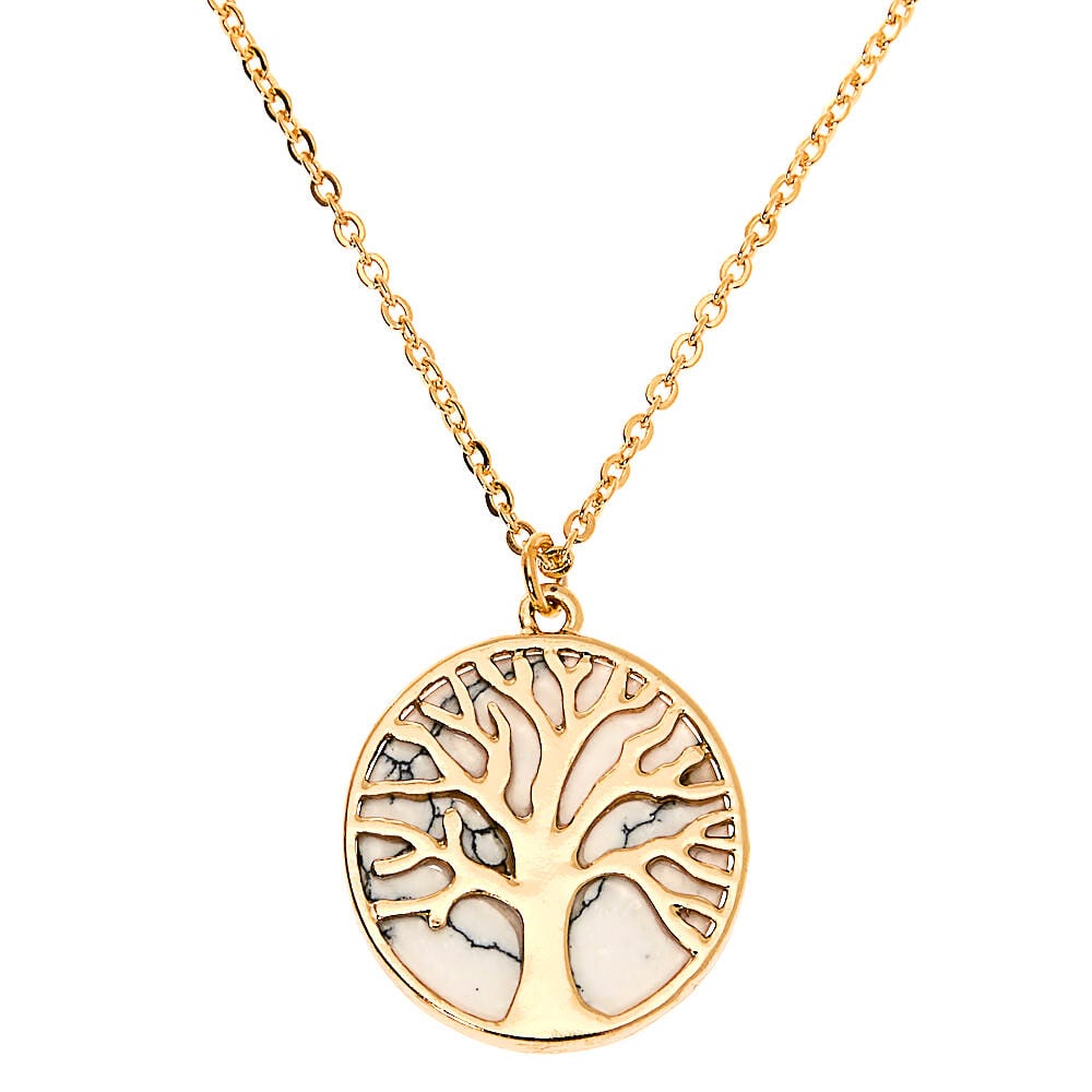 Tree top pendant necklace