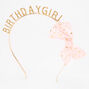 Gold Glitter Birthday Girl Headband,