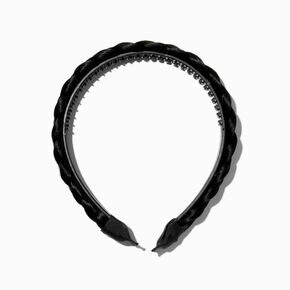 Black Faux Hair Braided Headband,