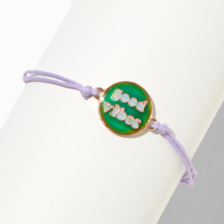&quot;Good Vibes&quot; Beaded &amp; Adjustable Mood Bracelet Set - 5 Pack,