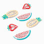 Claire&#39;s Club Summer Fruit Shaped Snap Hair Clips &#40;6 Pack&#41;,