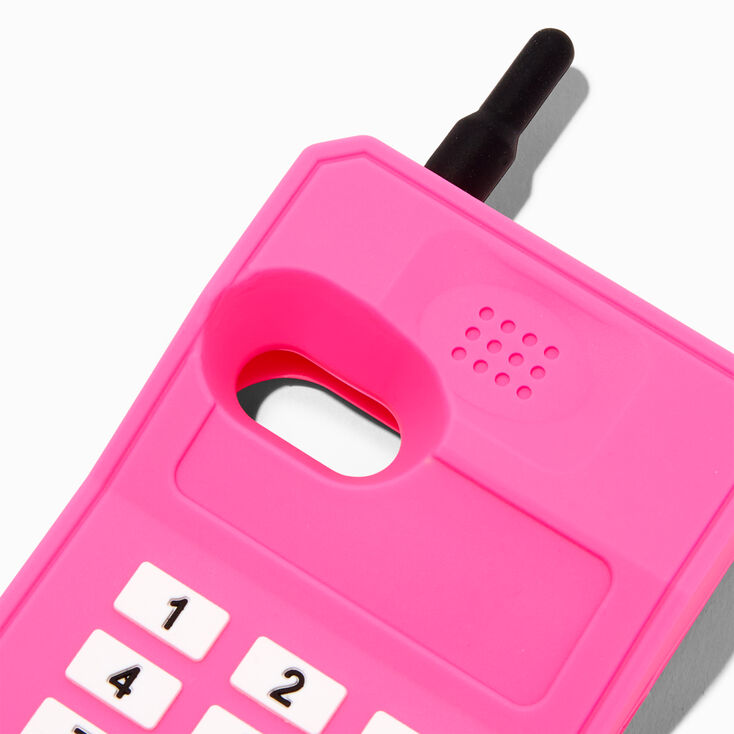 Hot Pink Retro Cellphone Phone Case - Fits iPhone&reg; 6/7/8/SE,