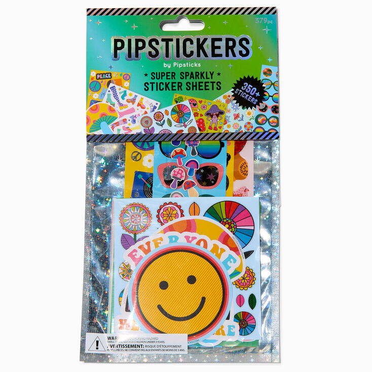 Pipstickers&reg; Retro Super Sparkly Sticker Sheet Set,