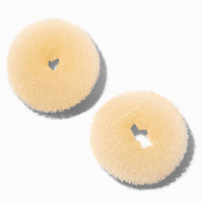 Blonde Mini Hair Donut - 2 Pack,
