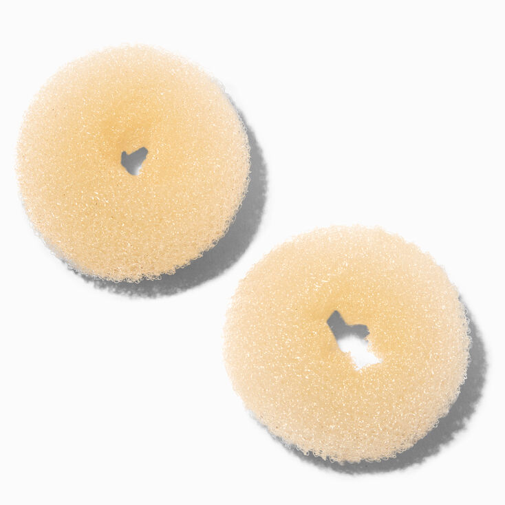 Blonde Mini Hair Donut - 2 Pack,