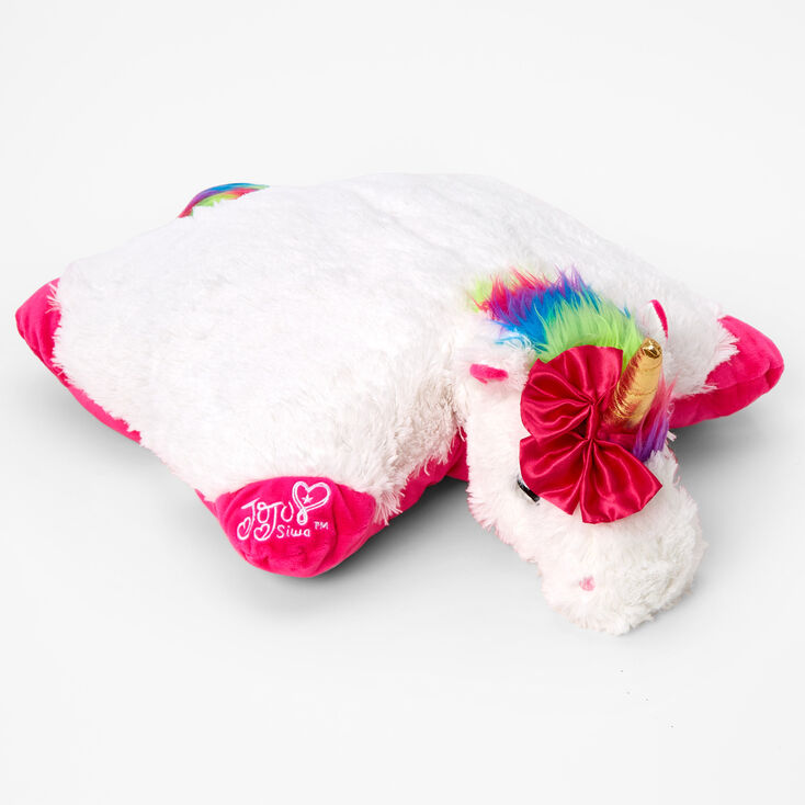 Pillow Pets&reg; JoJo Siwa&trade; Rainbow Unicorn Plush Toy - White,