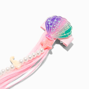 Claire&#39;s Club Pearl Ombr&eacute; Faux Hair Clips - 2 Pack,