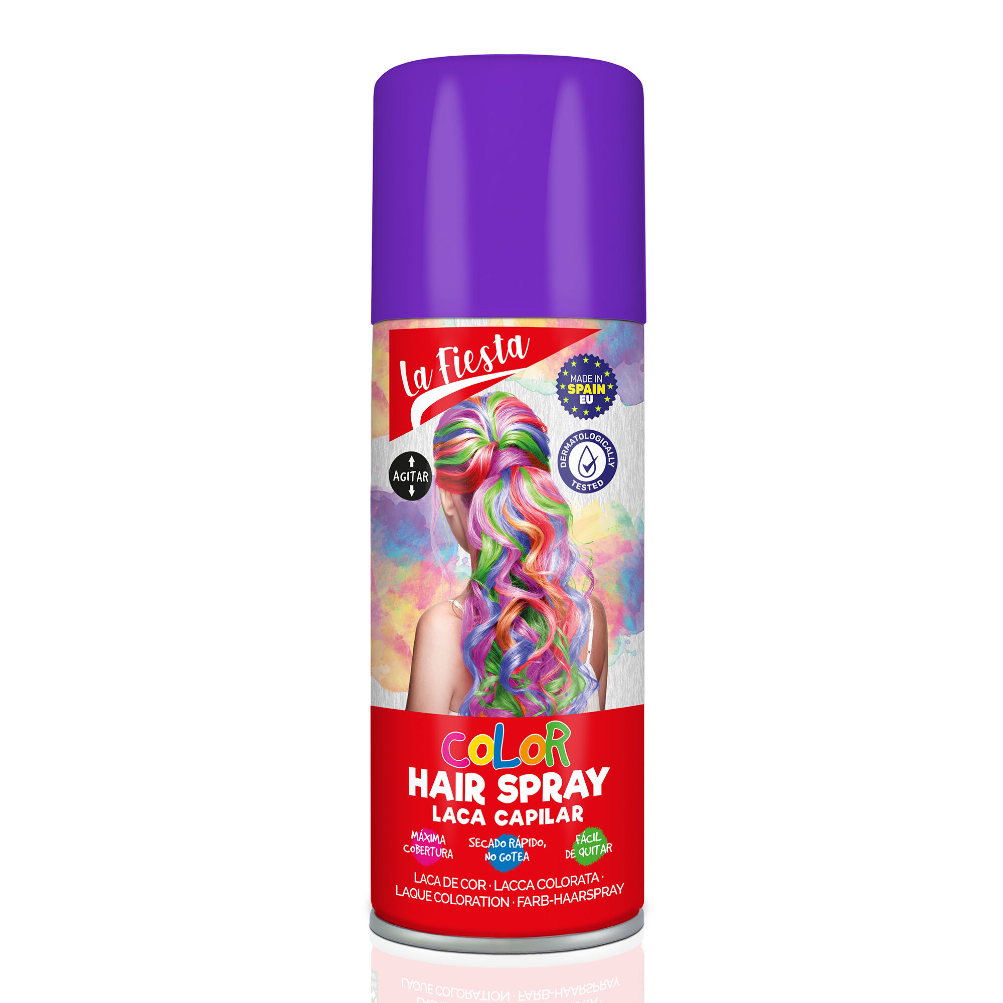 View Claires La Fiesta Color Hair Spray Purple information