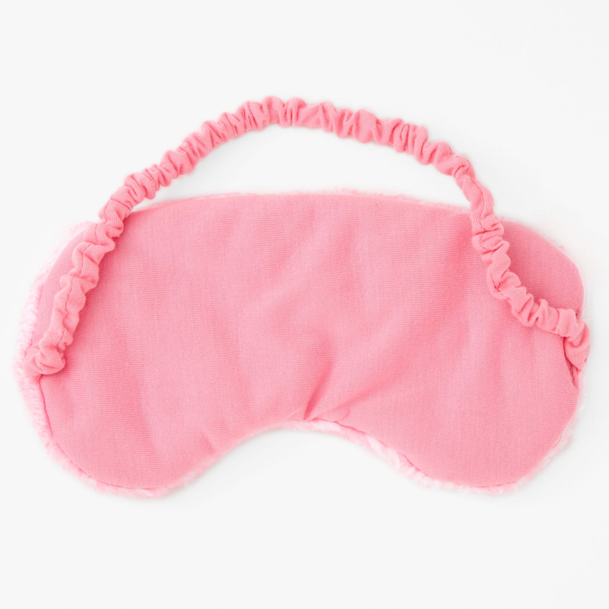 Plush Pink Palm Sleeping Mask,