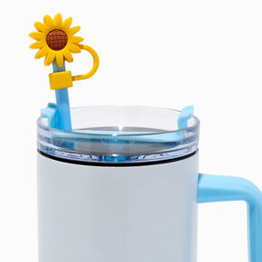 Rainbow &amp; Sunflower Straw Covers - 2 Pack,