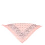 Bandeau bandana motif cachemire - Rose p&acirc;le,